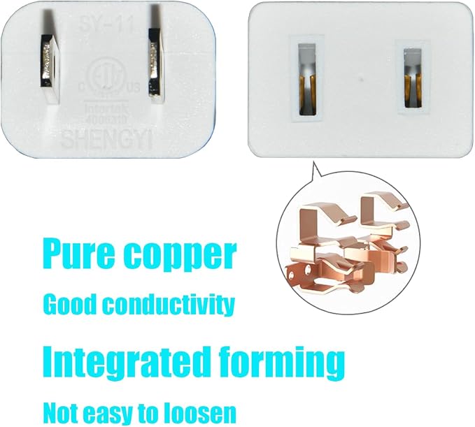 in Door Extension Cord 6FT 2 Prong Extension Cord Brown - Image 3