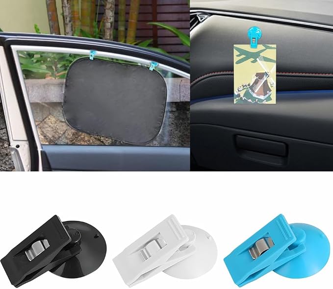 Multi Purpose Suction Cup Clips, Car Sunshade Cloth Fixing Clip, Refrigerator - Image 6