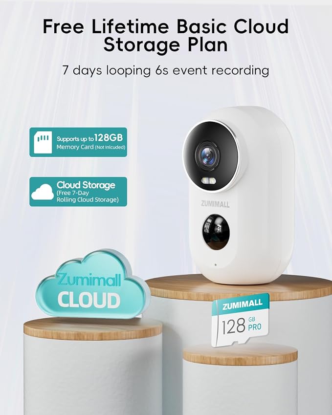 ZUMIMALL Security Cameras Wireless Outdoor, 2 Packs, 2K Cameras - Image 6