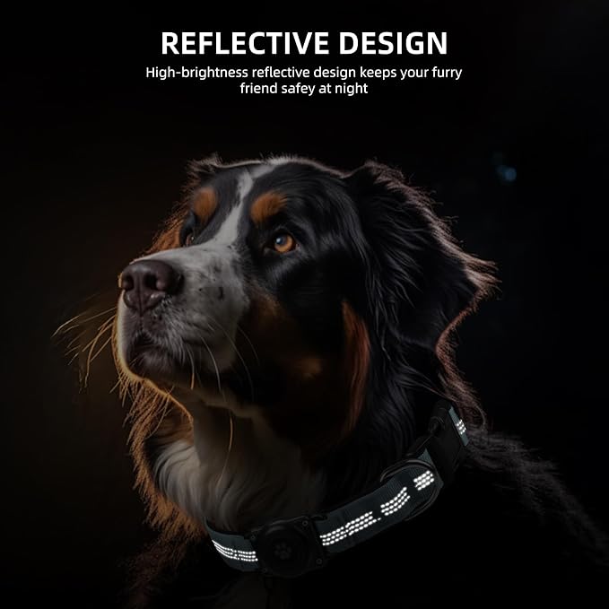 Upgraded AirTag Dog Collar, IP68 Waterproof Air Tag Dog Collar Holder, - Image 6