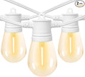 SUNTHIN White Outdoor String Lights, 96FT White Patio Lights by SUNTHIN