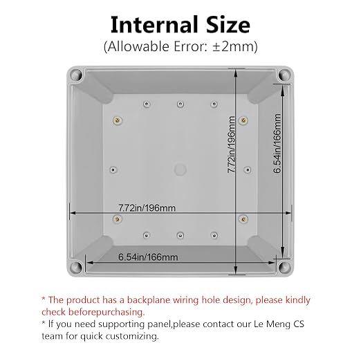 LeMotech Junction Box IP67 Waterproof Dustproof ABS Plastic Project Box - Image 3