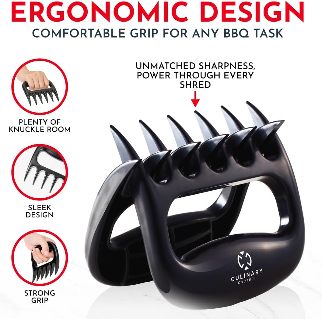 Premium Meat Shredder Claws - BBQ Accessories Gifts for Men Dad Birthday, Bear Claw for Shredding Meat - Claws for Pulled Pork, Chicken Shredder Tool - Perfect for BBQ Grilling Accessories