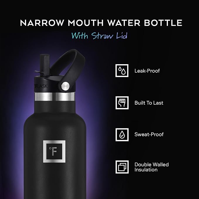 IRON °FLASK Camping & Hiking Hydration Flask - 32 oz Dark Rainbow - Image 2