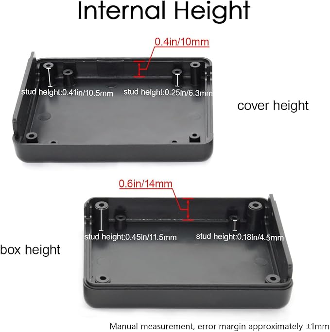 LeMotech 5 Pieces ABS Plastic Electrical Project Case Power Junction Box - Image 4