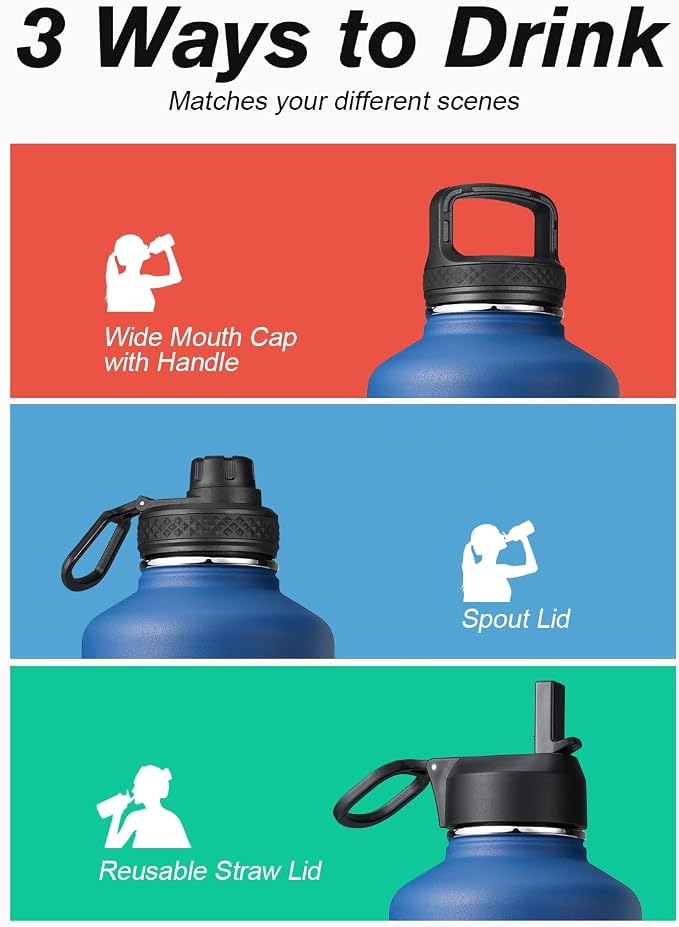 Water Bottle Insulated 64 oz - Image 5