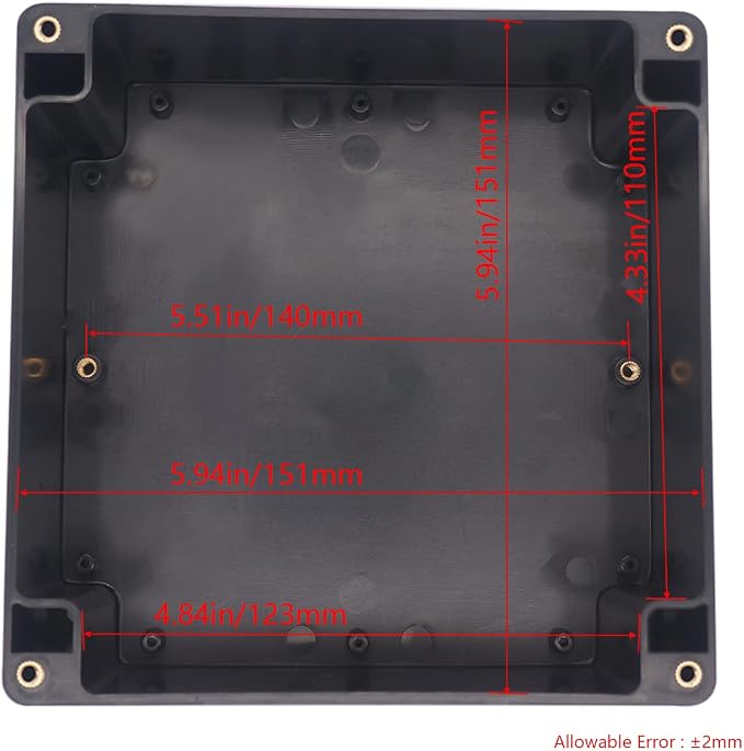 Project Box ABS Black Electrical Boxes IP65 Outdoor Waterproof Box Electronic - Image 4