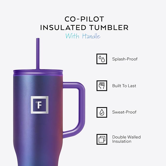 IRON °FLASK Co-Pilot 40 oz Insulated Tumbler - Image 2