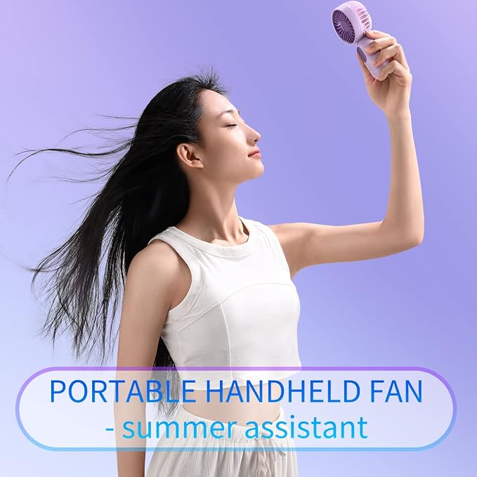VanSmaGo Portable Mini 2-pack Handheld Personal Small Fan - Image 5