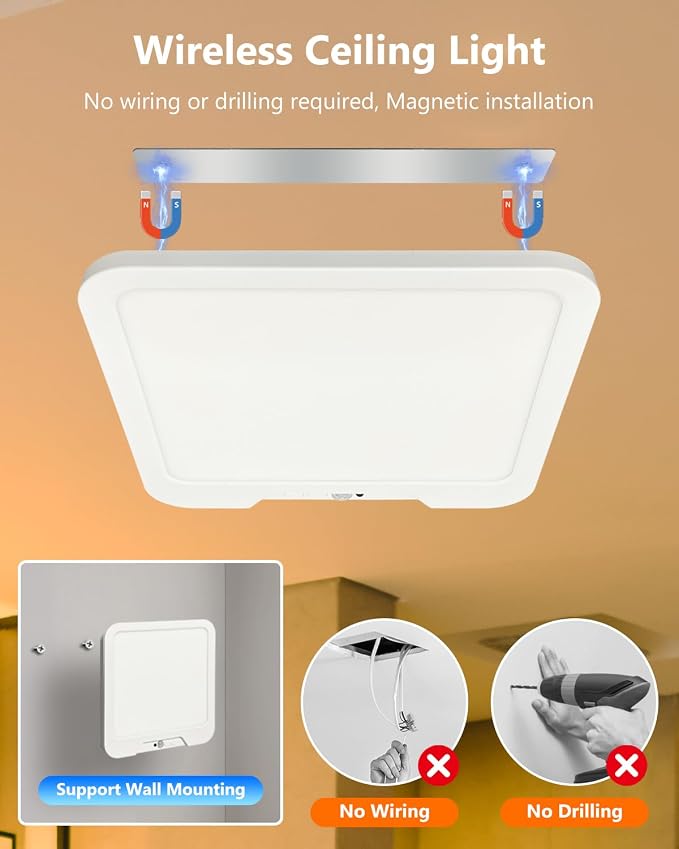 Rechargeable Motion Sensor Ceiling Light - Image 3