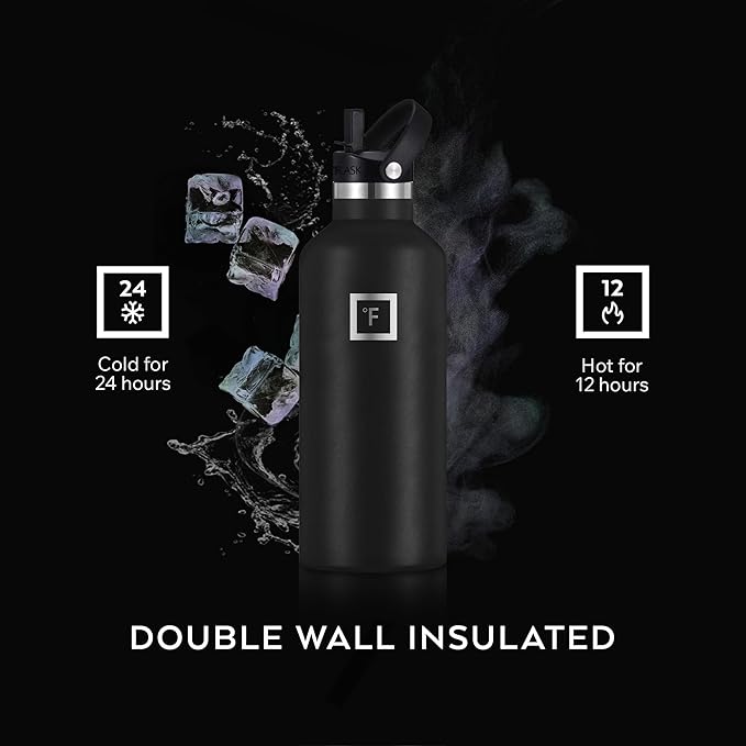 IRON °FLASK Camping & Hiking Hydration Flask - 24 oz Burgundy - Image 4