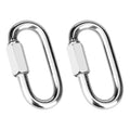 2 Pcs 3 Inch 316 Heavy Duty Stainless Steel Screw Chain Quick Links, 1540LB by Vmuter