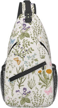 Tropical Floral Plant Crossbody Sling Bag by Unknown