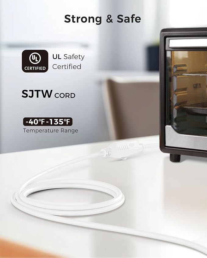 Cable Matters 2-Pack 16 AWG Heavy Duty 13A Power Extension Cord - 6ft - Image 3