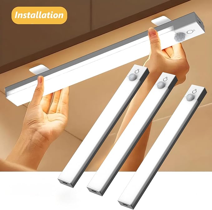 Under Cabinet Lights 4-Inch 12-Pack, USB Rechargeable Motion Sensor Light - Image 3