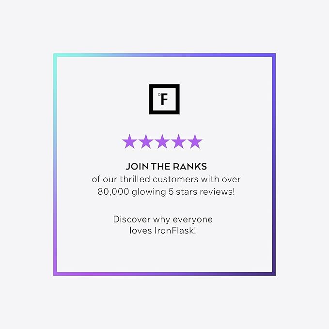 IRON °FLASK Camping & Hiking Hydration Flask - 32 oz Dark Rainbow - Image 7