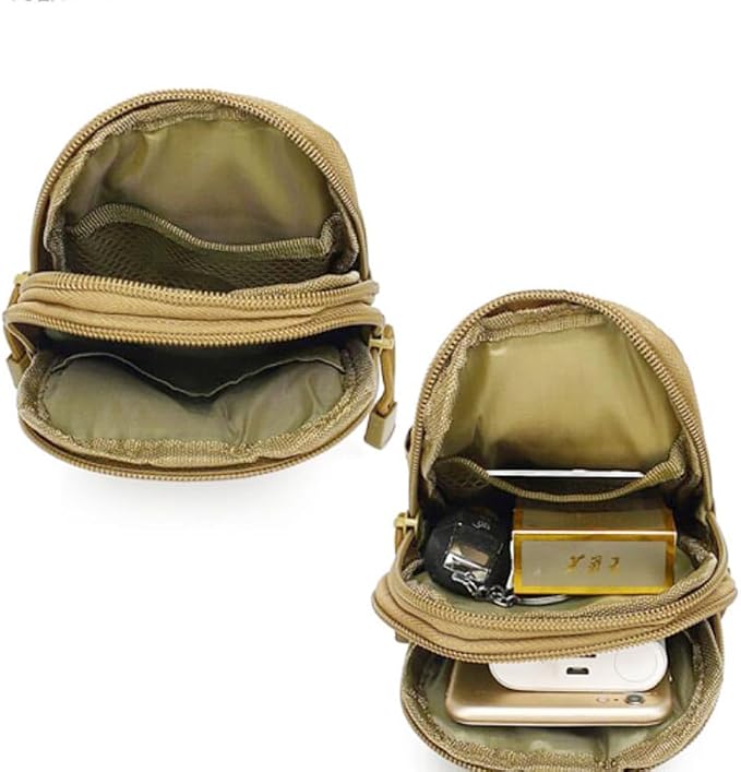 Belt Pouch, Tactical Molle Phone Pouch EDC Utility Pouches Waist Bag, Small - Image 6