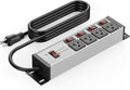 CCCEI Heavy Duty Surge Protector Power Strip 20 Amp Individual Switches. 10FT by CCCEI