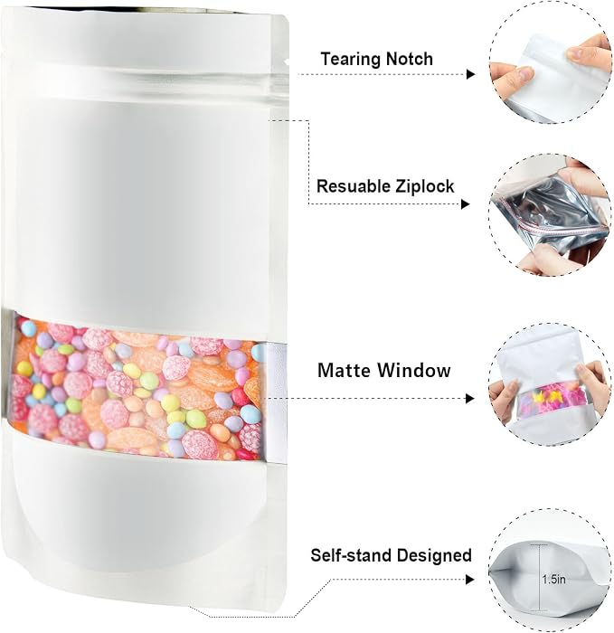 7.1"x10.2" 1 Quart 120pcs Mylar Bags - Image 3