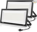 YANYCN 2 Pack 800W LED Flood Light Outdoor, 3750W Equivalent Super Bright by YANYCN