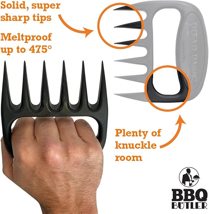 The Original Bear Paw Meat Shredder - Claws for Shredding Pork, Chicken & Any Meat (Teal)