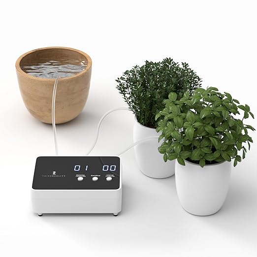 THIRDREALITY Zigbee Smart Watering Kit for Potted Plants, Indoor Plant Watering System, Hub Required, Compatible with Echo Devices with Zigbee Hub Built-in, Home Assistant, SmartThings, Hubitat, Homey