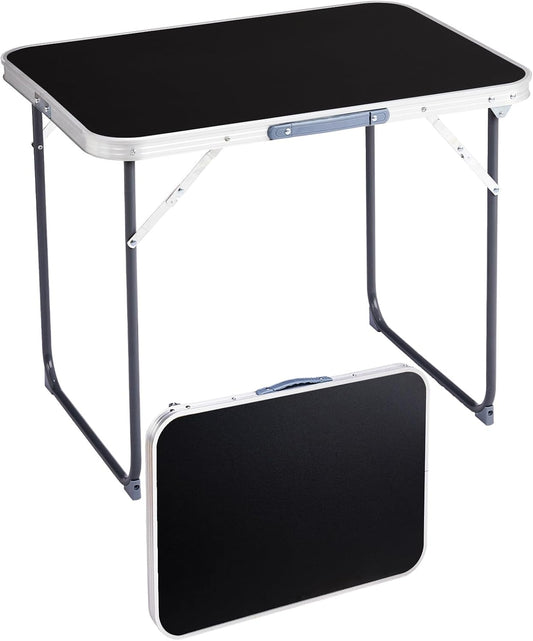 Outvita 2.3ft Portable Folding Camping Table, Outdoor Waterproof Picnic Table, Aluminum Lightweight Suitcase Foldable Table for Picnic BBQ Beach Dining