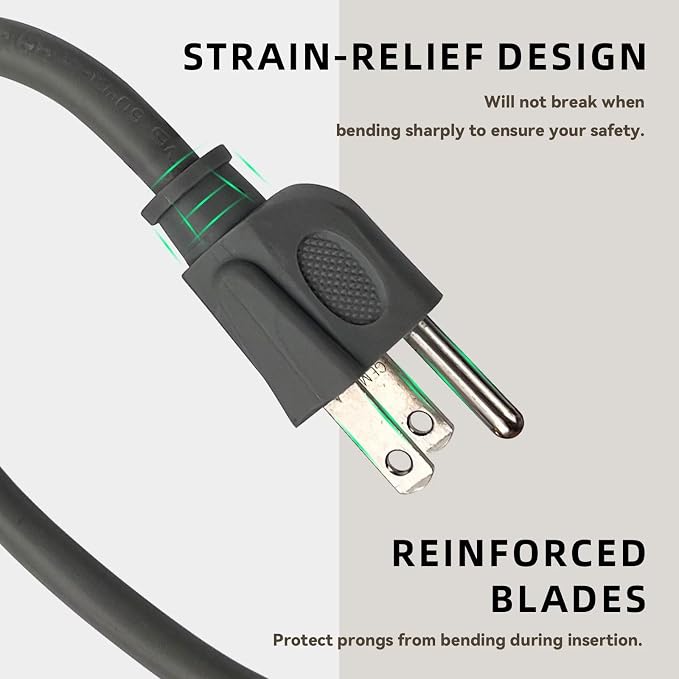 12ft Outdoor Extension Cord for Christmas Decorations - Image 3