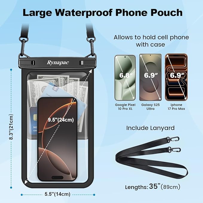 Rynapac Large Waterproof Phone Pouch - Image 6