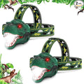 Dysaim Kids Headlamp, Rechargeable T-Rex Dinosaur Headlamp by Dysaim