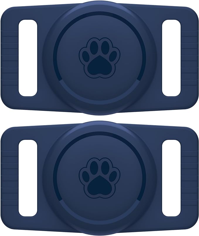 GOCII for Airtag Dog Collar Holder 2 Pack, Waterproof Dog Collar Holder for by GOCII