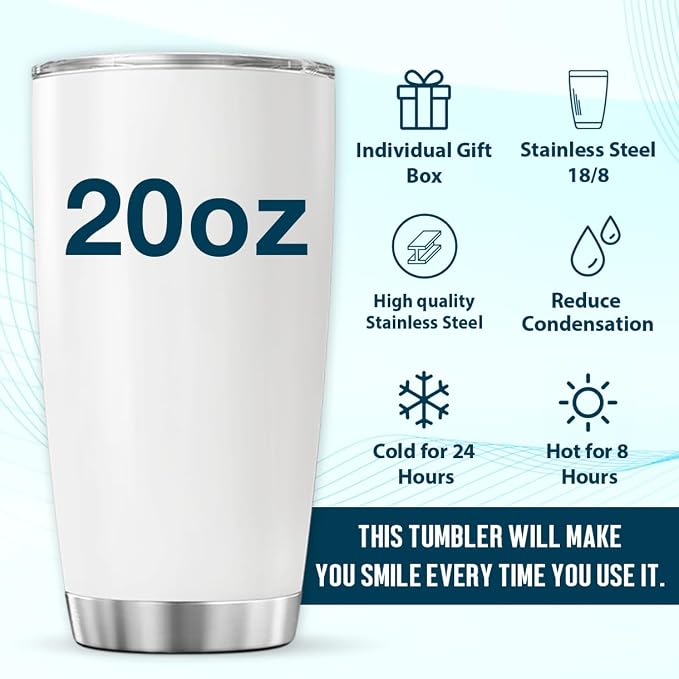 CUBICER Bookshelf Design Stainless Steel Tumbler 20 Oz - Image 6