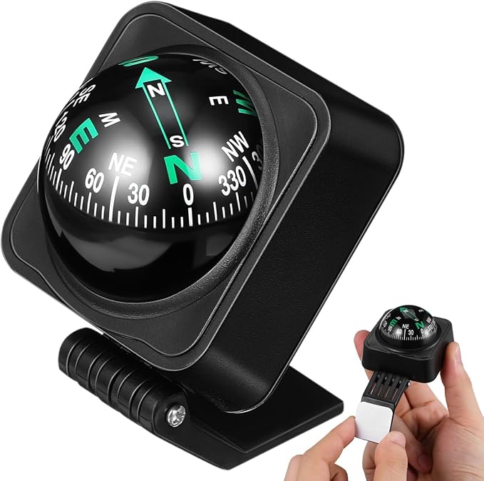 Cabilock Car Compass Dashboard Ball Portable Auto Direction Finder by cabilock