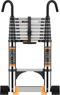 Telescoping Ladder, with Stable Hook and stabilizer barand, Extension Ladder by Unknown