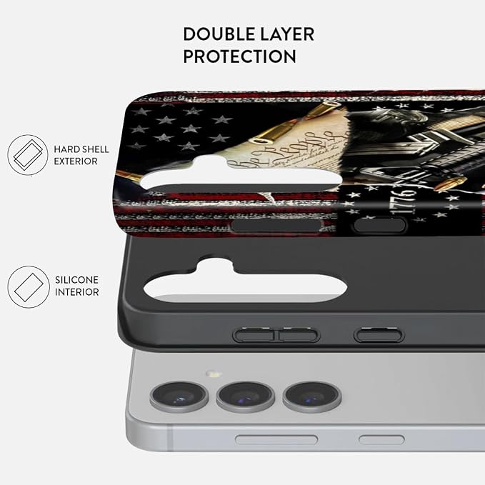 Compatible for Samsung Galaxy A37 5G Case, Dual Layer Heavy Duty 2 in 1 - Image 2