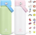 GoKEDA 18oz Kids Water Bottle, 2 Pack Insulated Bottles by Unknown