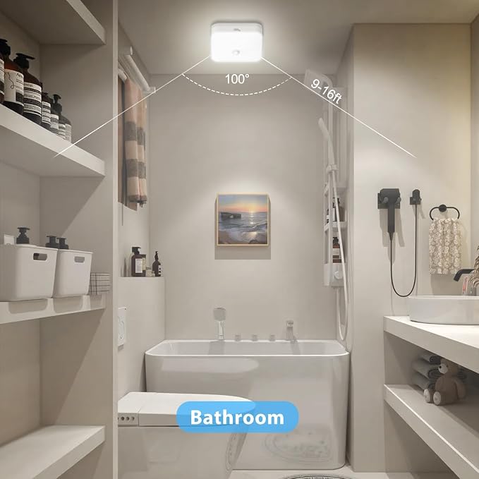 WhitePoplar Rechargeable Motion Sensor Closet Light, Rechargeable Battery - Image 5