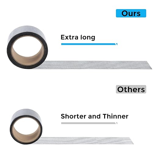 Secopad Grey Window Screen Repair Tape, 2IN X 15FT Screen Repair Kit - Image 6