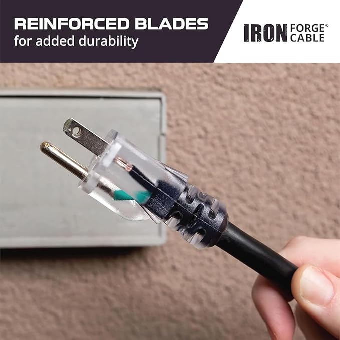 Iron Forge Cable Lighted Heavy Duty Extension Cord 6 ft - Image 4