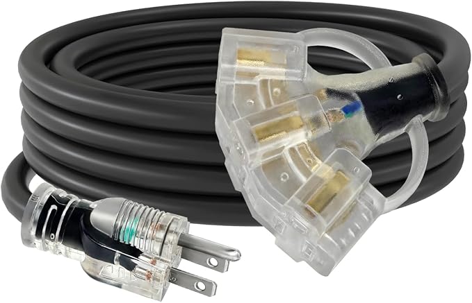 3FT 12/3 Outdoor Extension Cord by AHSGMK