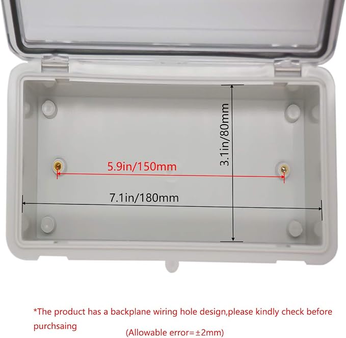 Zulkit Junction Box ABS Plastic Dustproof Waterproof IP65 Electrical Boxes - Image 5