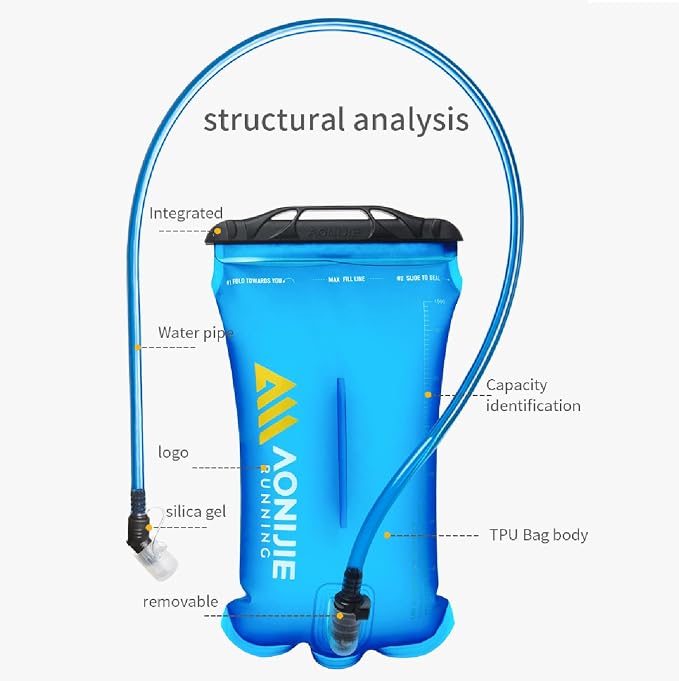 AONIJIE Hydration Bladder 3L Water Reservoir, Leakproof Water Storage Bladder - Image 2