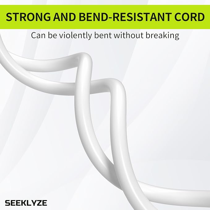 16/3 White Extension Cord 3 FT, Indoor Extension Cord - Image 5