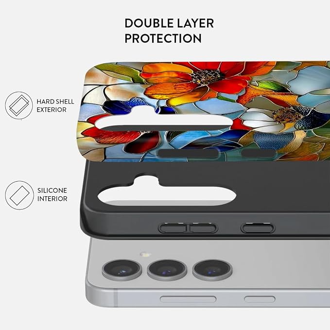 Compatible for Samsung Galaxy A37 5G Case, Dual Layer Heavy Duty 2 in 1 - Image 2