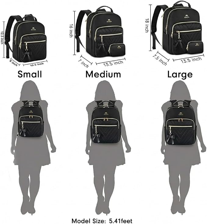 MATEIN Backpack Purse for Women, 15.6 inch Cute Stylish Waterproof Backpack - Image 3