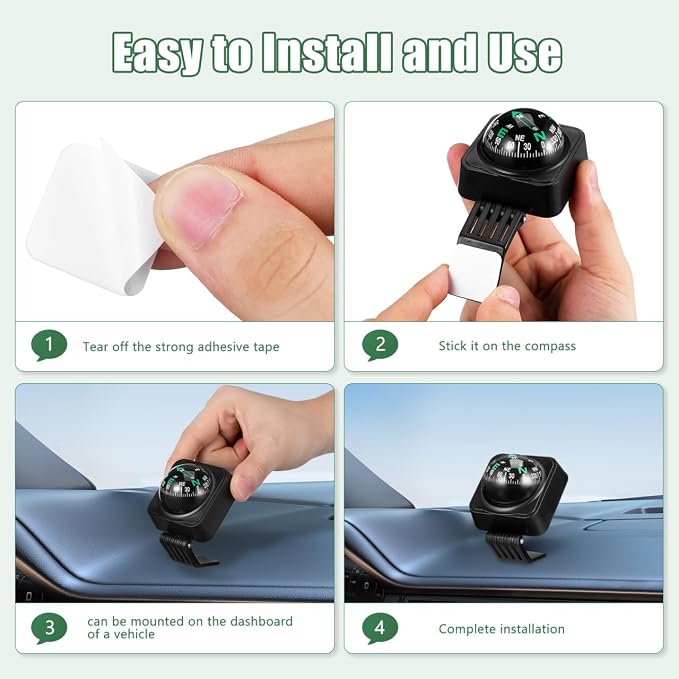 Vaguelly Adjustable Automotive Compass Ball - Image 4
