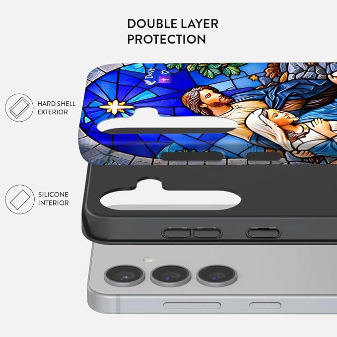 Compatible for Samsung Galaxy A36 5G Case, Dual Layer Heavy Duty 2 in 1 - Image 2