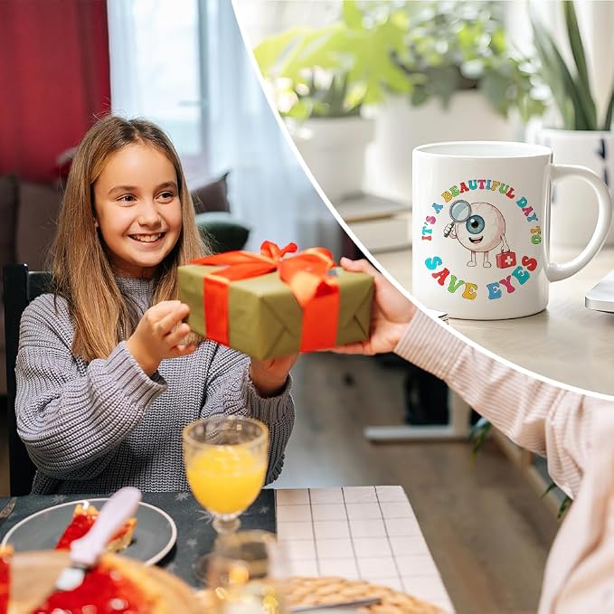 RZHV It's Beautiful Day To Save Eyes Funny Coffee Mug, Thank You Birthday Gifts - Image 6