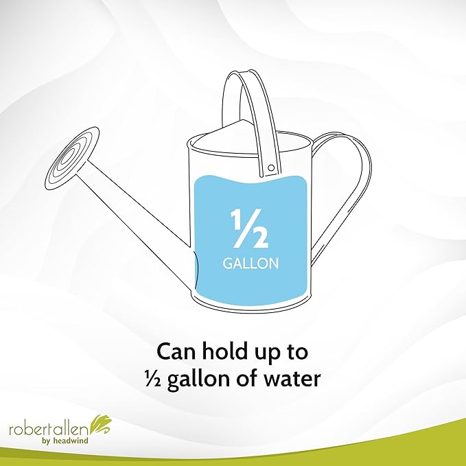 ROBERT ALLEN MPT01506 Danbury Metal Watering Can, Tango Orange