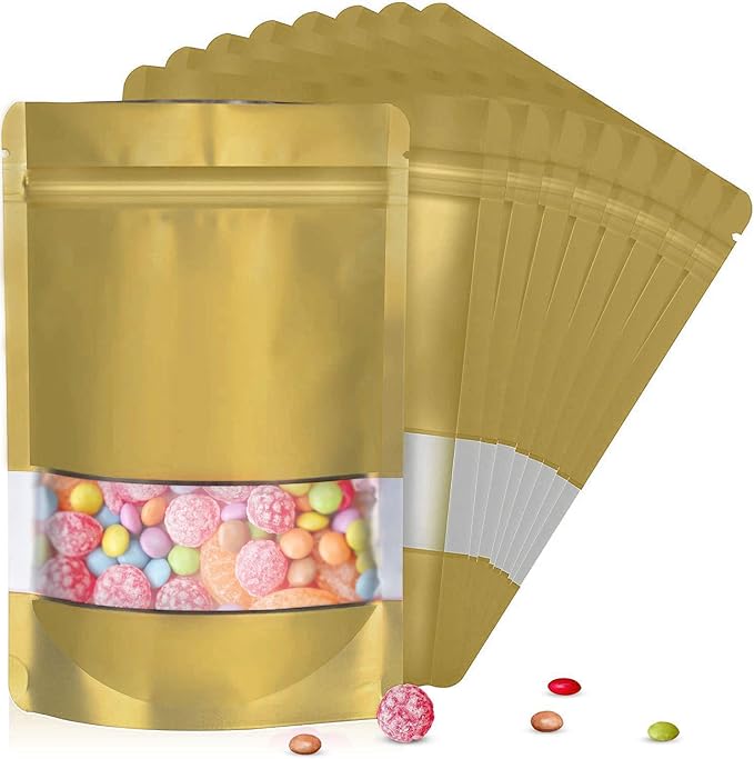 4"x6" 120pcs Mylar Bags for Food Storage, Smell Proof Bag by ODDIER